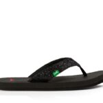 Sanuk Yoga Glitter Black