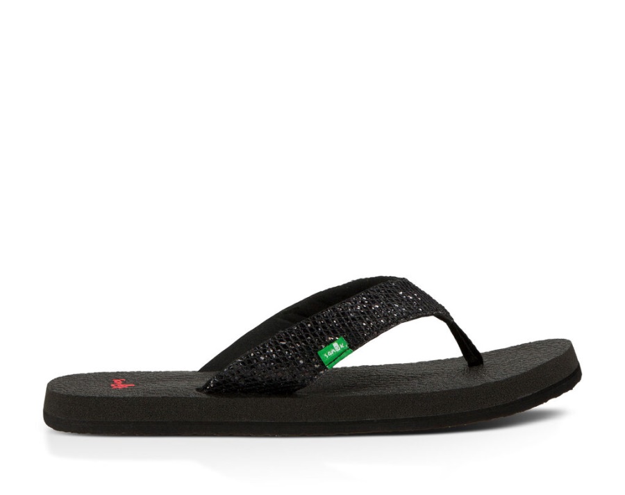 sanuk_yoga_glitter_black.jpg Sanuk Yoga Glitter Black - Image 1