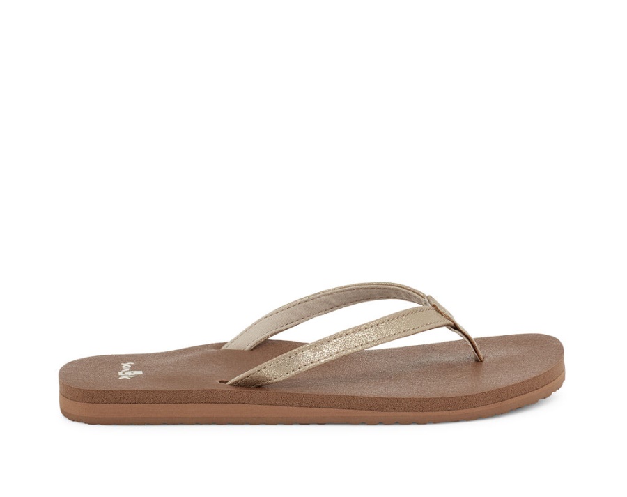 sanuk_yoga_joy_shimmer_metallic_champagne.jpg Sanuk Yoga Joy Shimmer Metallic Champagne - Image 1